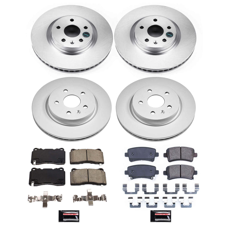 Power Stop CRK8885 Front And Rear Z17 Evolution Pad And Rotor Kit for 2013-2019 Cadillac Xts product image