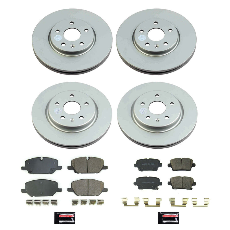 Power Stop CRK8898 Z17 Evolution Front And Rear Pad And Rotor Kit for 2021-2024 Buick Envision product image