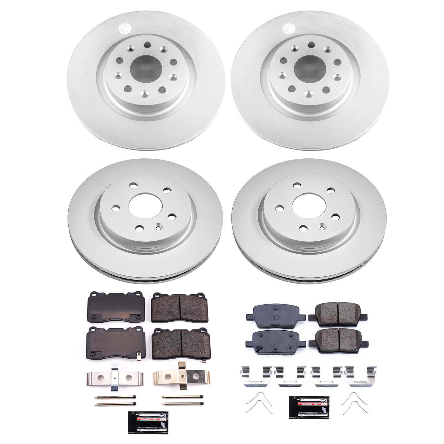 Power Stop CRK8900 Front And Rear Z17 Evolution Pad And Rotor Kit for 2021-2024 Chevrolet Camaro LT1 product image