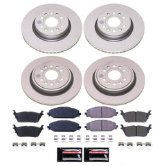 Power Stop CRK8902 - Front And Rear Z17 Evolution Genuine Geomet Coated Pad And Rotor Kit vehicle fitment brake part