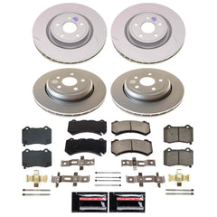 Power Stop CRK8903 - Front And Rear Z17 Evolution Genuine Geomet Coated Pad And Rotor Kit vehicle fitment brake part