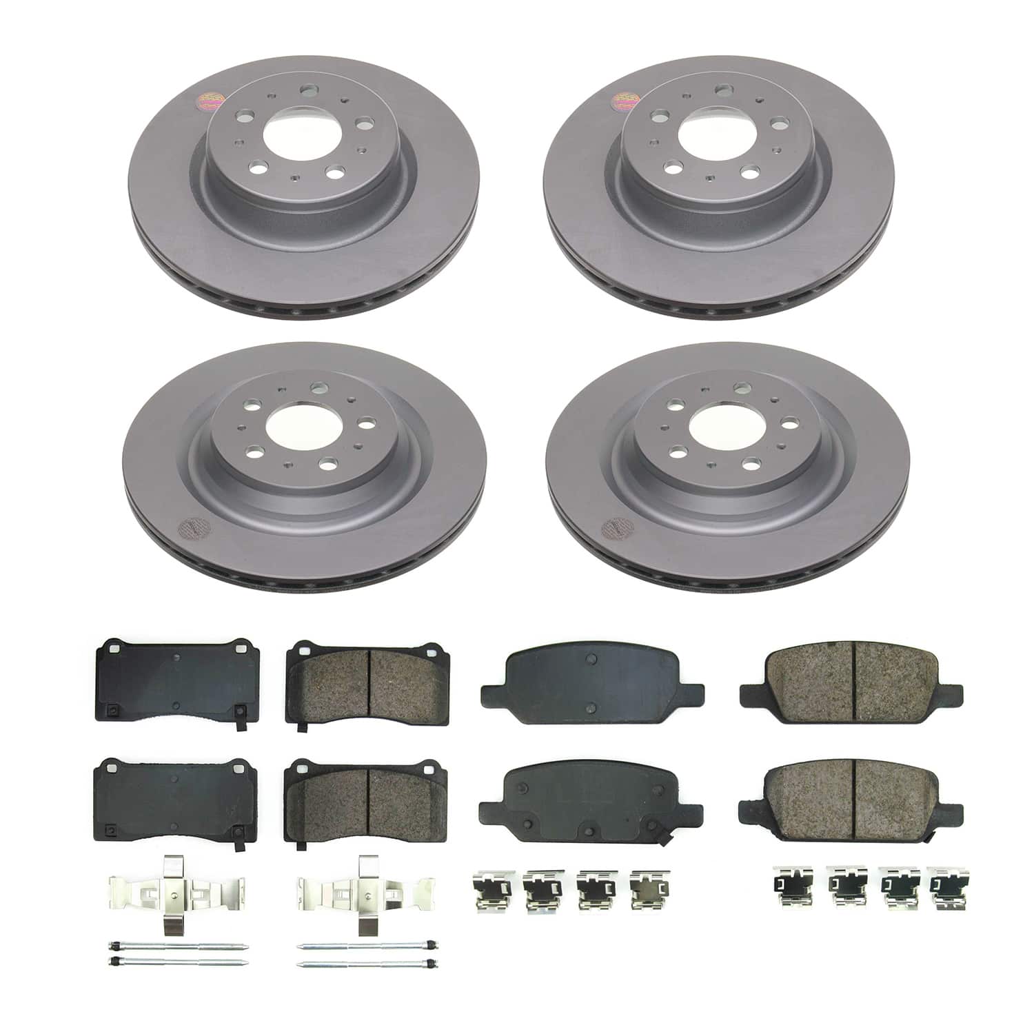 Power Stop CRK8904 Front And Rear Z17 Evolution Pad And Rotor Kit for 2017-2019 Tesla Model 3 Base, Long Range product image