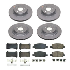 Power Stop CRK8904 Front And Rear Z17 Evolution Pad And Rotor Kit for 2017-2019 Tesla Model 3 Base, Long Range product image