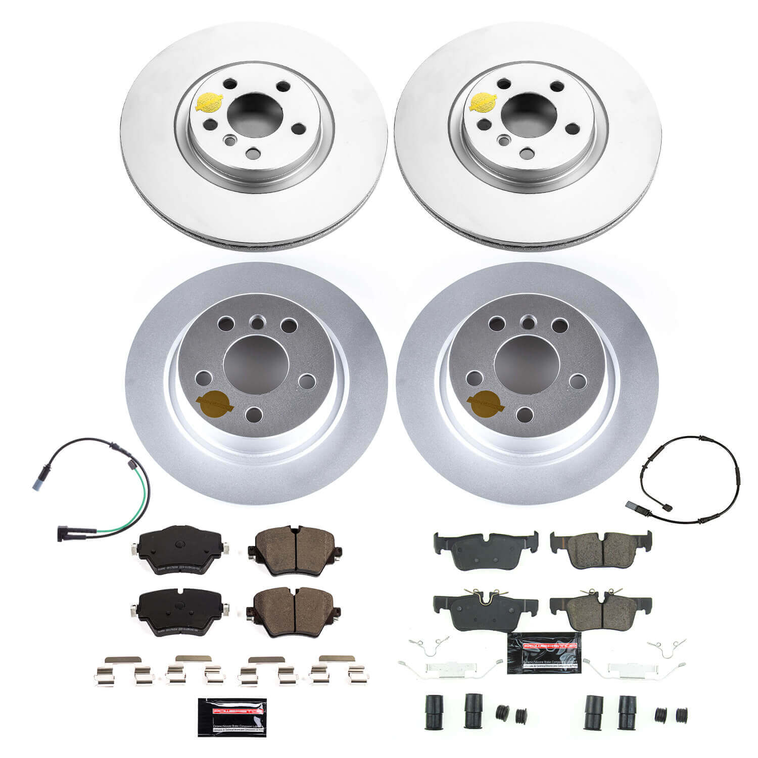 Power Stop CRK8909 Front And Rear Z23 Evolution Sport Performance Pad And Rotor Kit for 2021-2024 MINI Cooper Countryman S, S ALL4 product image