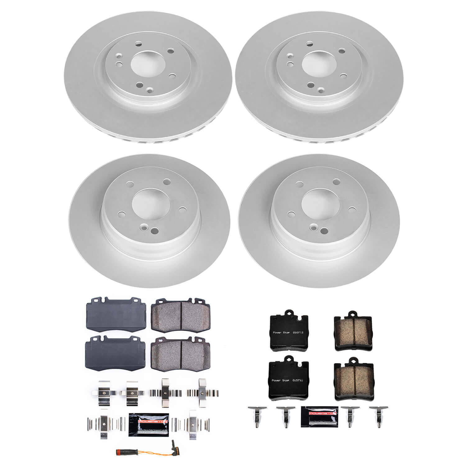 Power Stop CRK8913 Front And Rear Z23 Evolution Sport Performance Pad And Rotor Kit for 2005-2006 Mercedes-Benz SLK350 product image