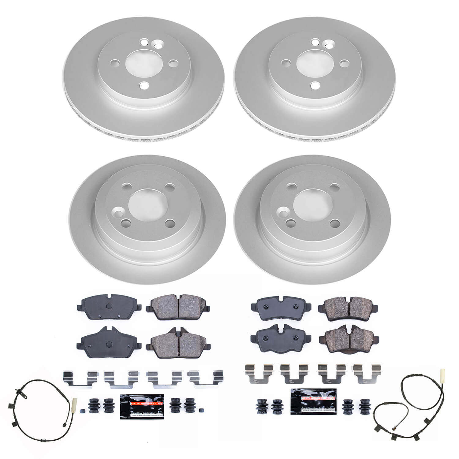 Power Stop CRK8914 Front And Rear Z23 Evolution Sport Performance Pad And Rotor Kit for 2013 MINI Cooper Coupe product image