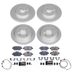 Power Stop CRK8915 Front And Rear Z23 Evolution Sport Performance Pad And Rotor Kit for 2011 MINI Cooper S, S Clubman product image