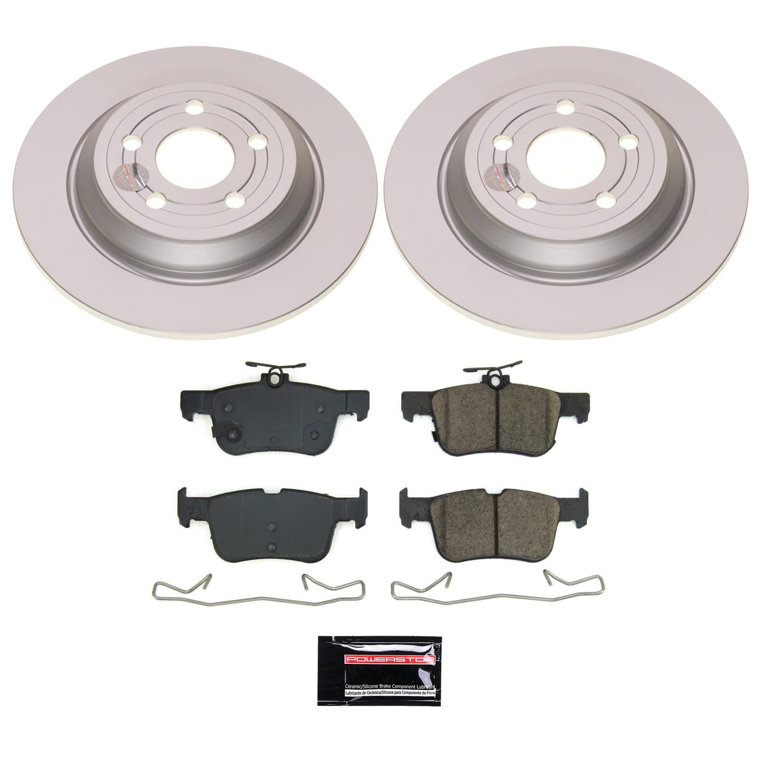 Power Stop CRK8933 - Rear Z17 Evolution Genuine Geomet Coated Pad And Rotor Kit vehicle fitment brake part