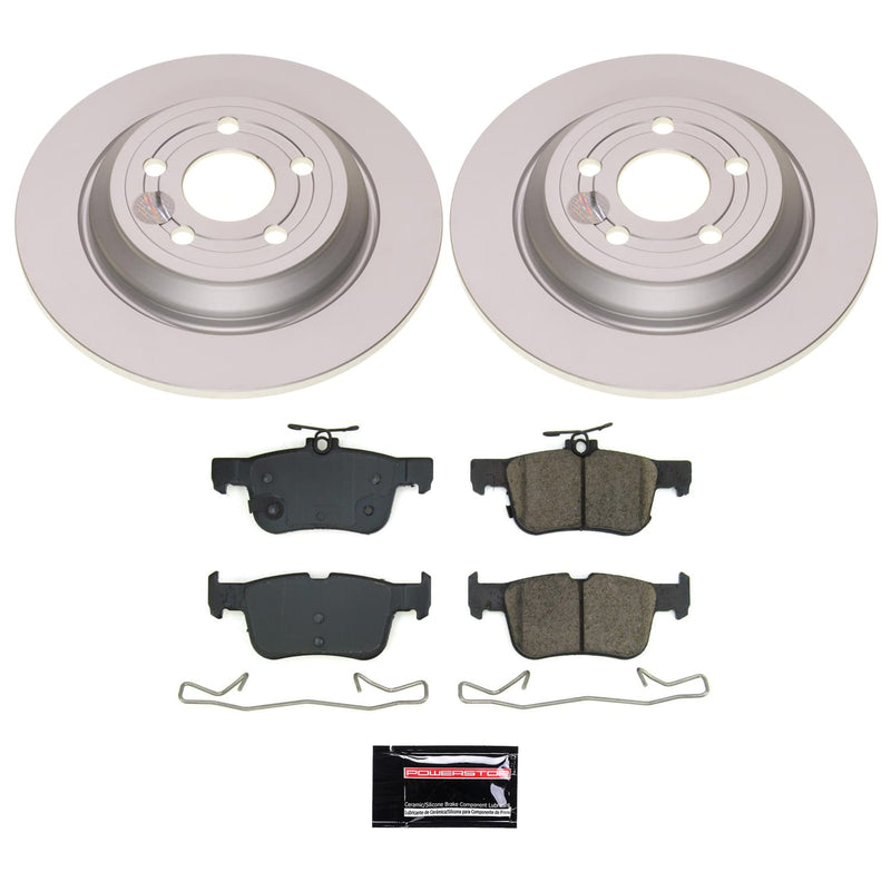 Power Stop CRK8933 - Rear Z17 Evolution Genuine Geomet Coated Pad And Rotor Kit vehicle fitment brake part