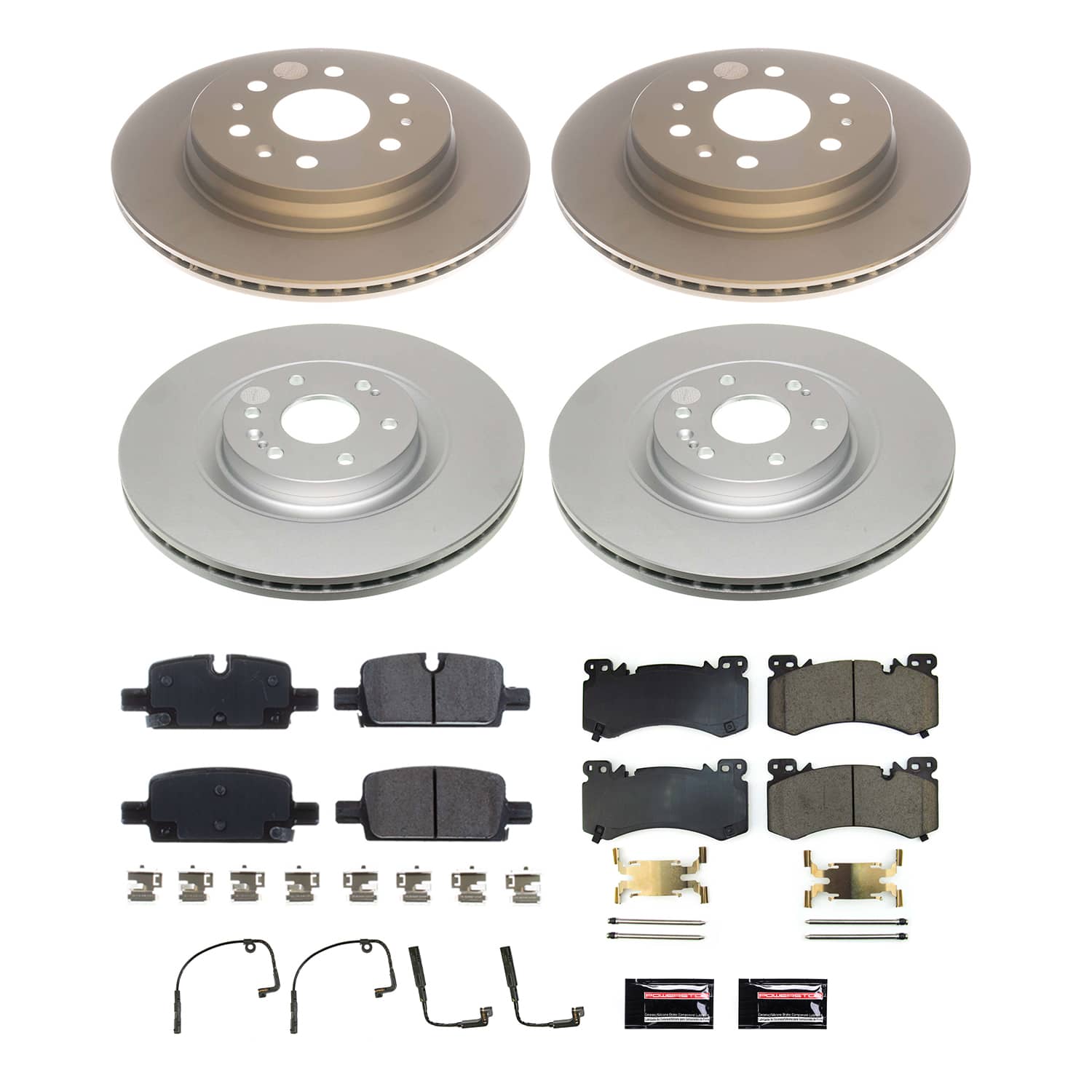 Power Stop CRK8939 - Front And Rear Z17 Evolution Genuine Geomet Coated Pad And Rotor Kit vehicle fitment brake part