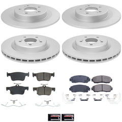 Power Stop CRK8944 Front And Rear Z17 Evolution Pad And Rotor Kit for 2021-2025 Acura TLX Base, Sh-AWD product image