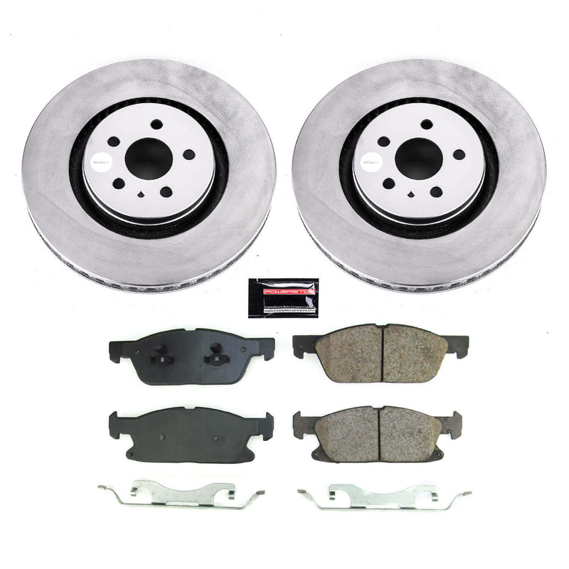 Power Stop CRK8960 Front Z17 Evolution Pad And Rotor Kit for 2017-2019 Ford Fusion Sport product image