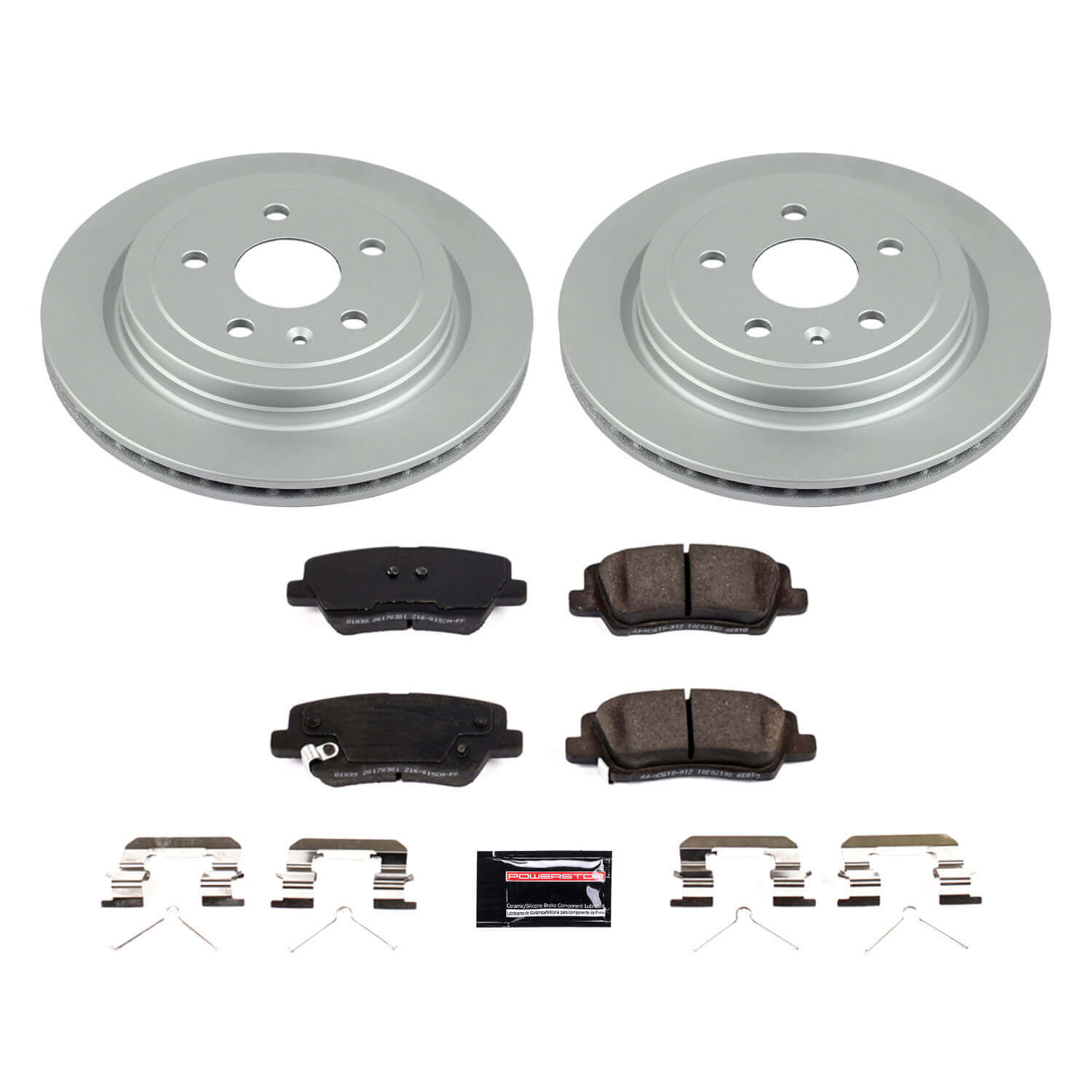 Power Stop CRK8965 Rear Z17 Evolution Pad And Rotor Kit for 2019 Cadillac Cts Base, Luxury, Premium Luxury, Vsport, Vsport Premium Luxury product image