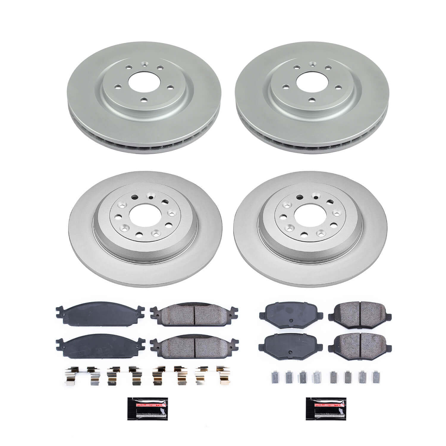 Power Stop CRK8970 Front And Rear Z17 Evolution Pad And Rotor Kit for 2010 Lincoln Mkt product image