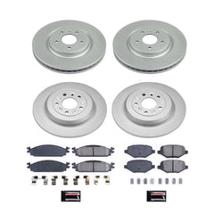 Power Stop CRK8970 Front And Rear Z17 Evolution Pad And Rotor Kit for 2010 Lincoln Mkt product image