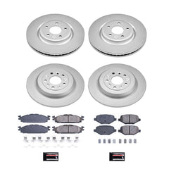 Power Stop CRK8971 Front And Rear Z17 Evolution Pad And Rotor Kit for 2011-2019 Lincoln Mkt product image