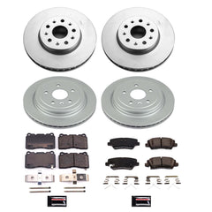 Power Stop CRK8973 Front And Rear Z17 Evolution Pad And Rotor Kit for 2019 Cadillac Cts Base, Luxury, Premium Luxury product image