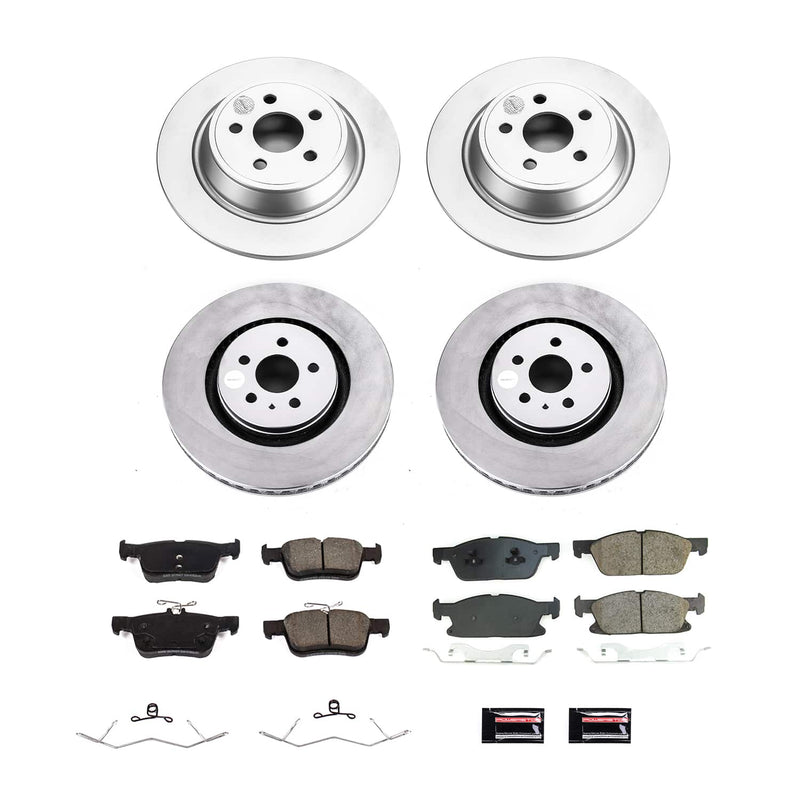 Power Stop CRK8975 Front And Rear Z17 Evolution Pad And Rotor Kit for 2017-2019 Ford Fusion Sport product image
