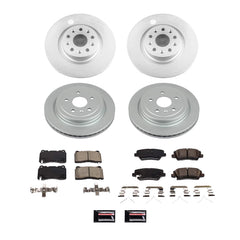Power Stop CRK8977 Front And Rear Z17 Evolution Pad And Rotor Kit for 2019 Cadillac Cts Vsport, Vsport Premium Luxury product image