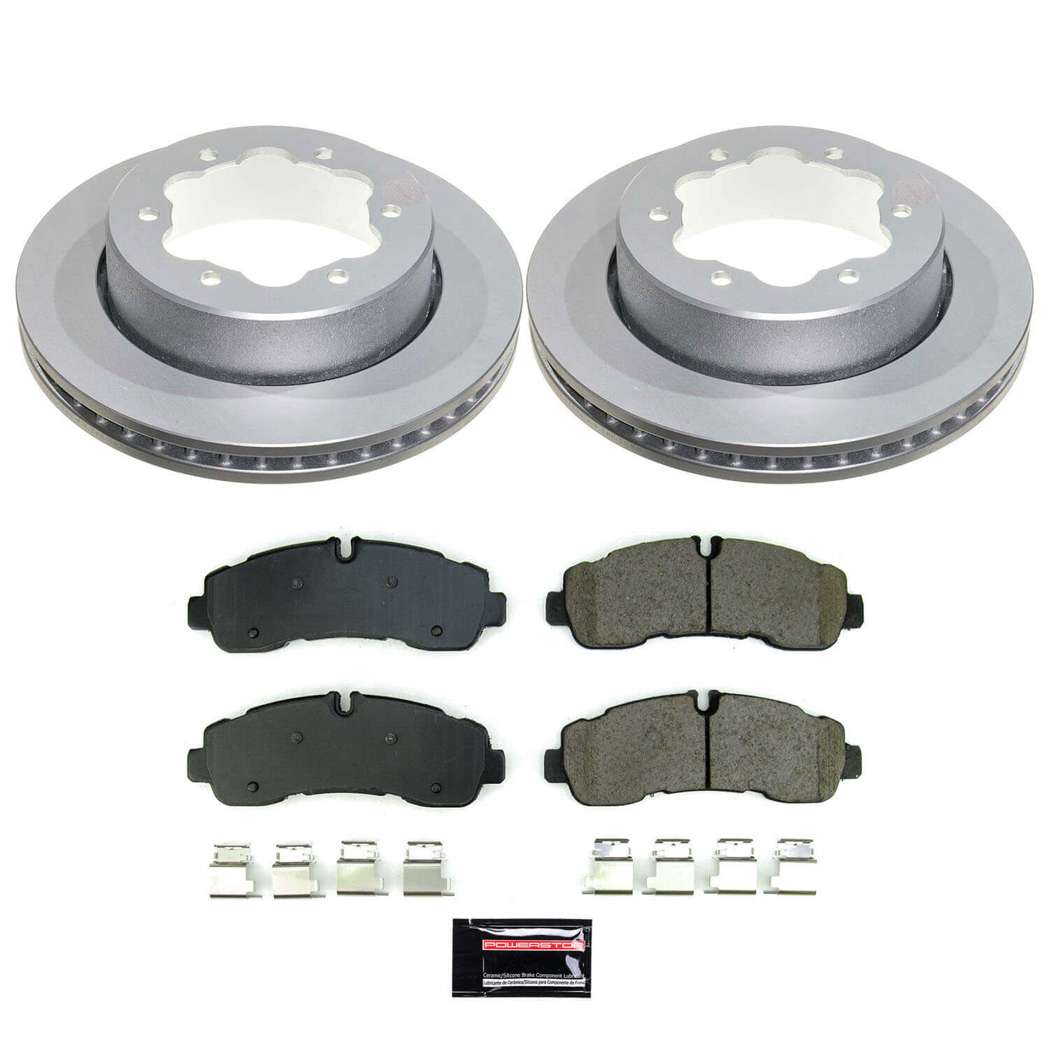 Power Stop CRK8981 Rear Z17 Evolution Pad And Rotor Kit for 2020-2024 Ford TRANSIT-350 HD product image