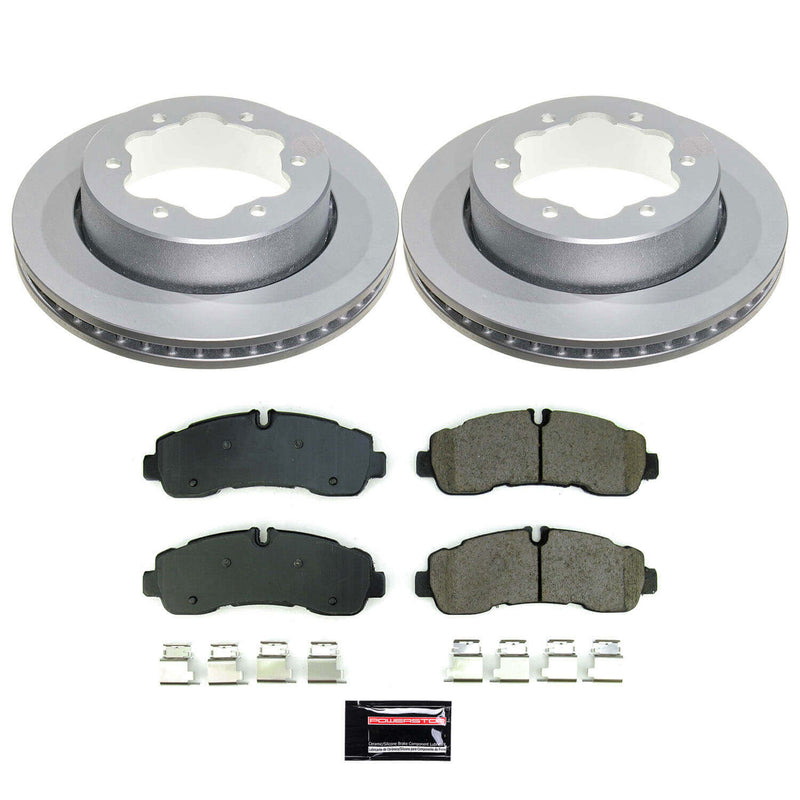 Power Stop CRK8981 Rear Z17 Evolution Pad And Rotor Kit for 2020-2024 Ford TRANSIT-350 HD product image