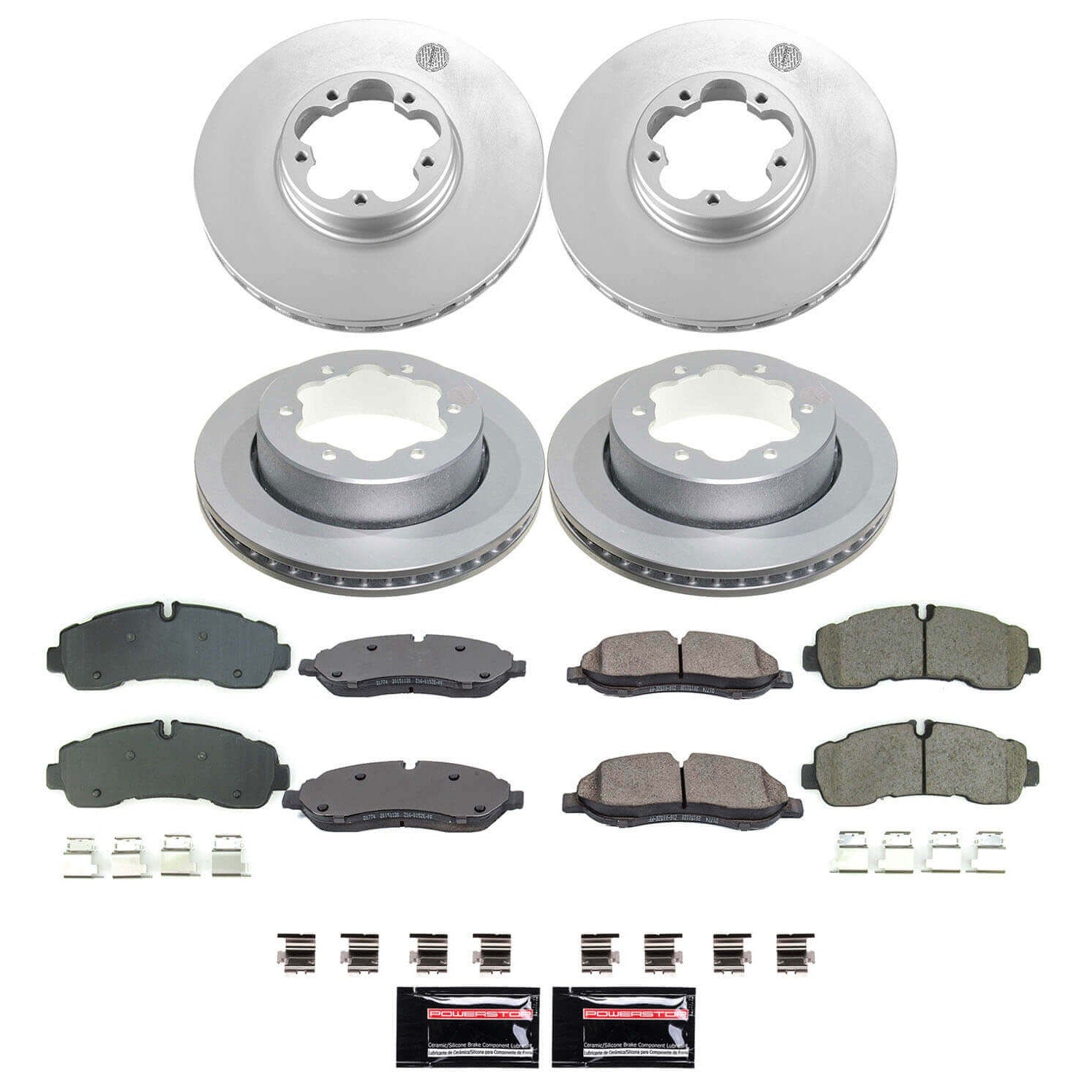 Power Stop CRK8982 Front And Rear Z17 Evolution Pad And Rotor Kit for 2020-2024 Ford TRANSIT-350 HD product image