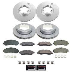 Power Stop CRK8982 Front And Rear Z17 Evolution Pad And Rotor Kit for 2020-2024 Ford TRANSIT-350 HD product image