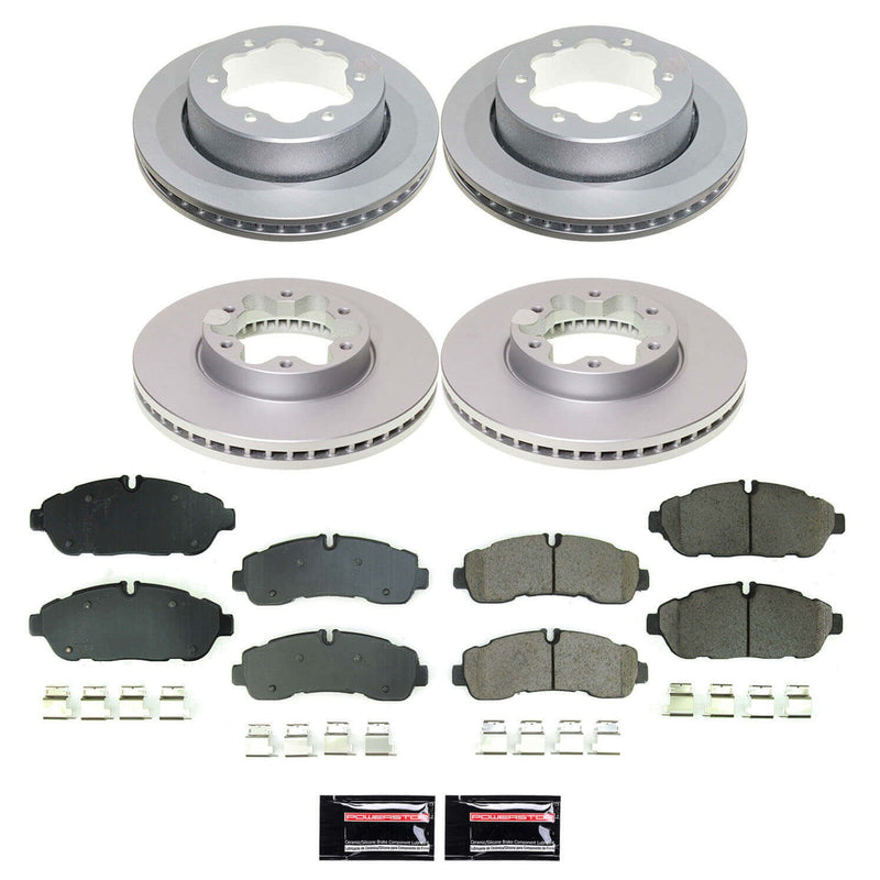 Power Stop CRK8984 Front And Rear Z17 Evolution Pad And Rotor Kit for 2020-2024 Ford TRANSIT-350 HD product image