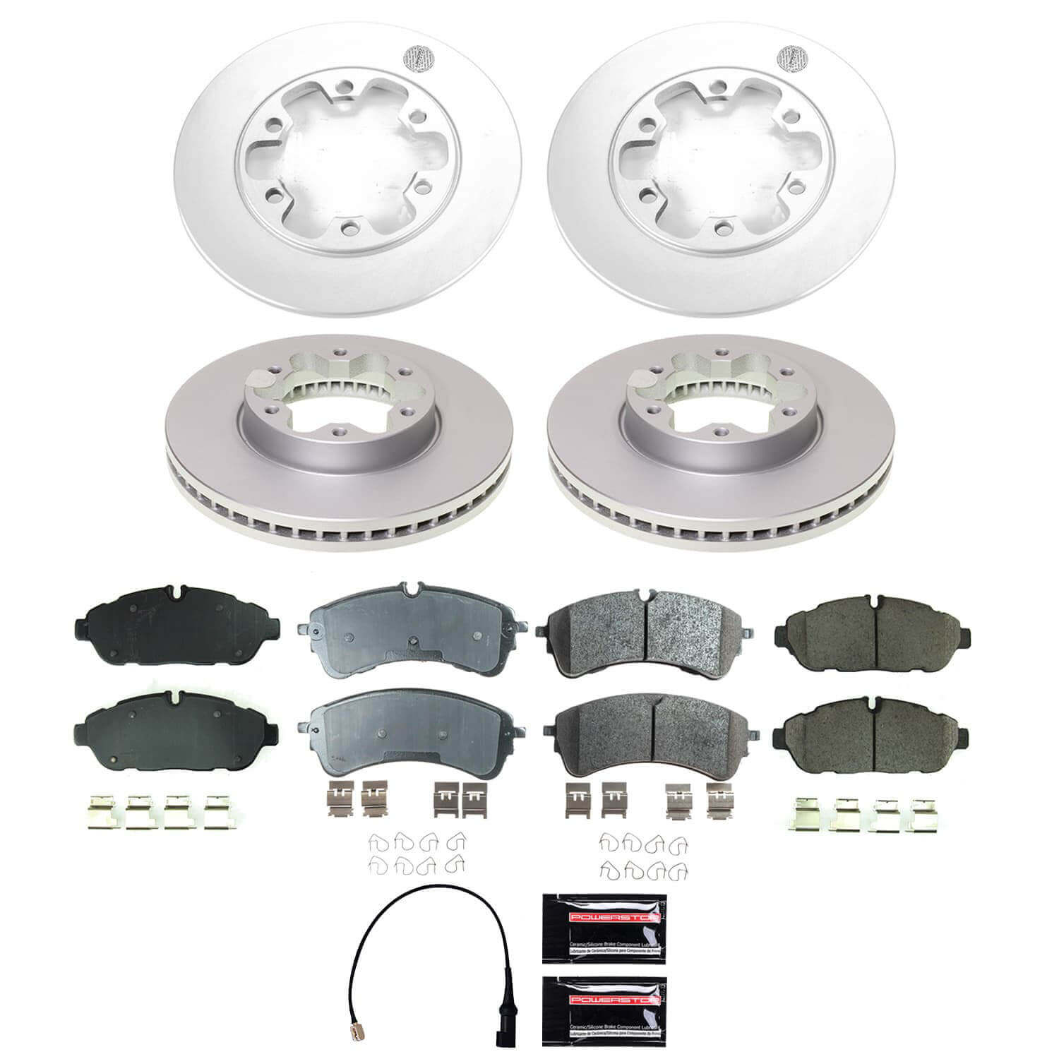 Power Stop CRK8998 - Front And Rear Z17 Evolution Genuine Geomet Coated Pad And Rotor Kit vehicle fitment brake part