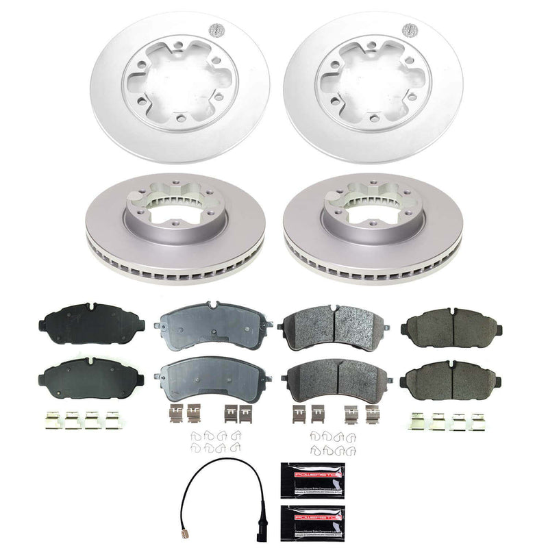 Power Stop CRK8998 - Front And Rear Z17 Evolution Genuine Geomet Coated Pad And Rotor Kit vehicle fitment brake part