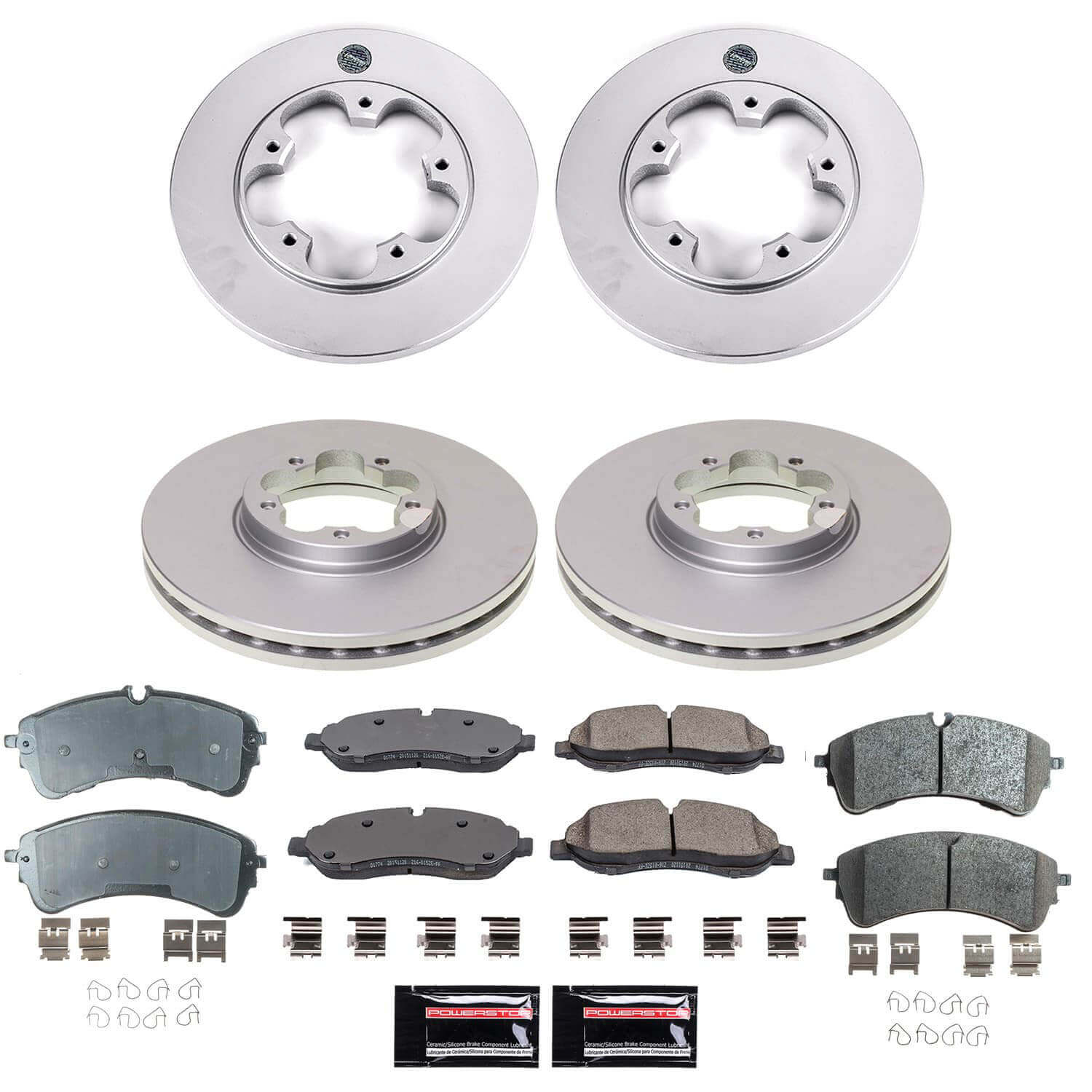 Power Stop CRK8999 - Front And Rear Z17 Evolution Genuine Geomet Coated Pad And Rotor Kit vehicle fitment brake part