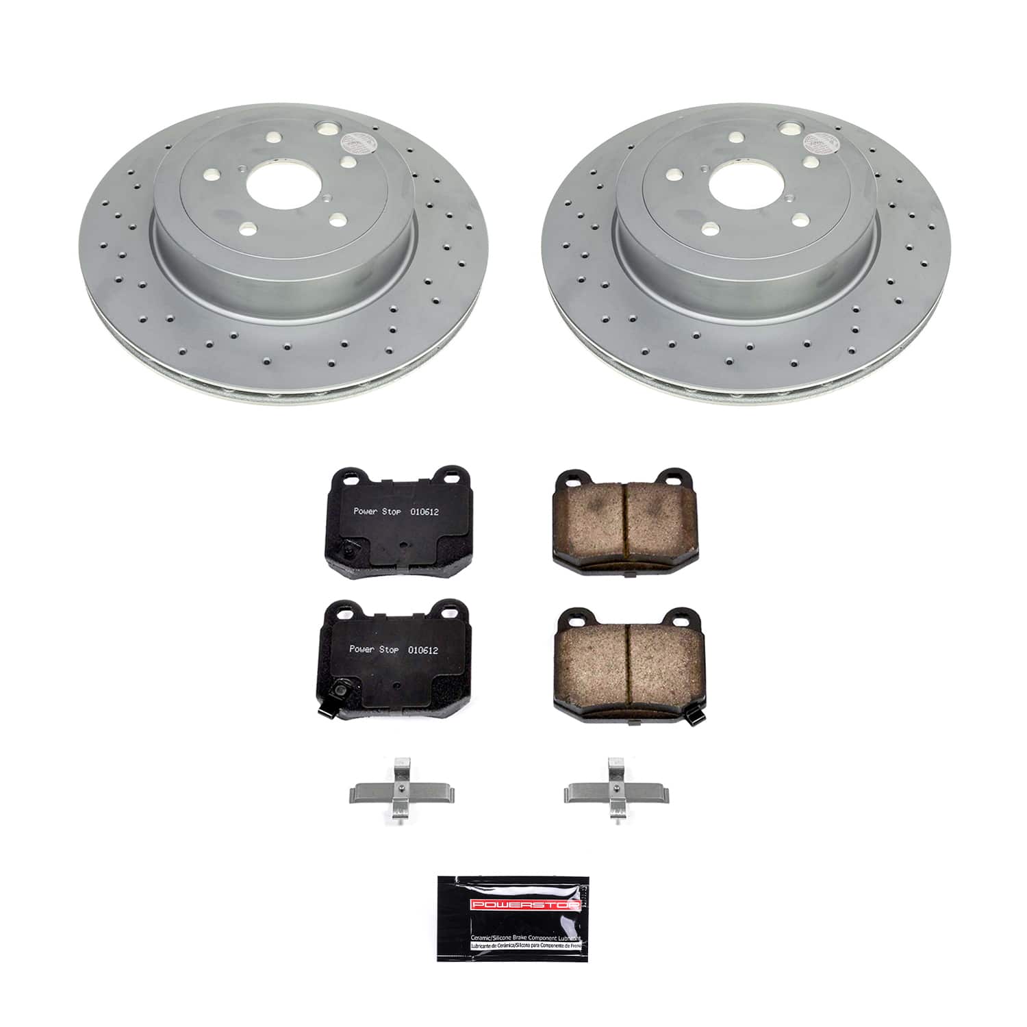 Power Stop CRK9015 Rear Z17 Evolution Pad And Rotor Kit for 2021 Subaru WRX product image