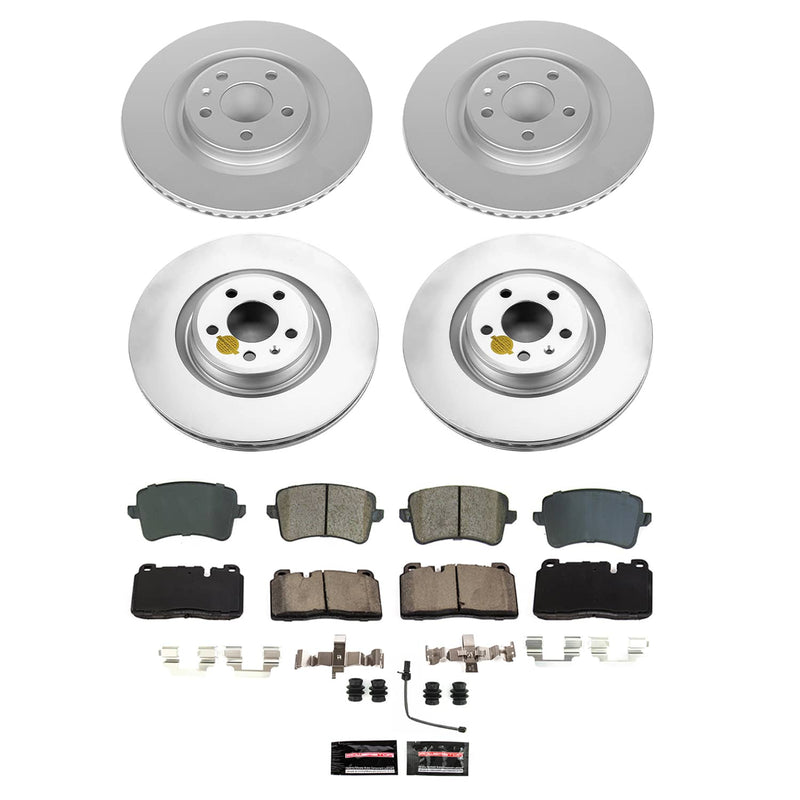 Power Stop CRK9026 - Front And Rear Z23 Evolution Pad And Evolution GEOMET Series Rotor Kit vehicle fitment brake part