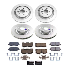 Power Stop CRK9030 Front And Rear Z17 Evolution Pad And Rotor Kit for 2021-2023 Ford Mustang Ecoboost, Ecoboost Premium, GT, GT Premium, Mach 1 product image