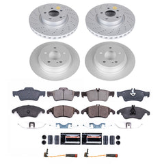 Power Stop CRK9038 - Front And Rear Z23 Evolution Pad And Evolution GEOMET Series Rotor Kit vehicle fitment brake part