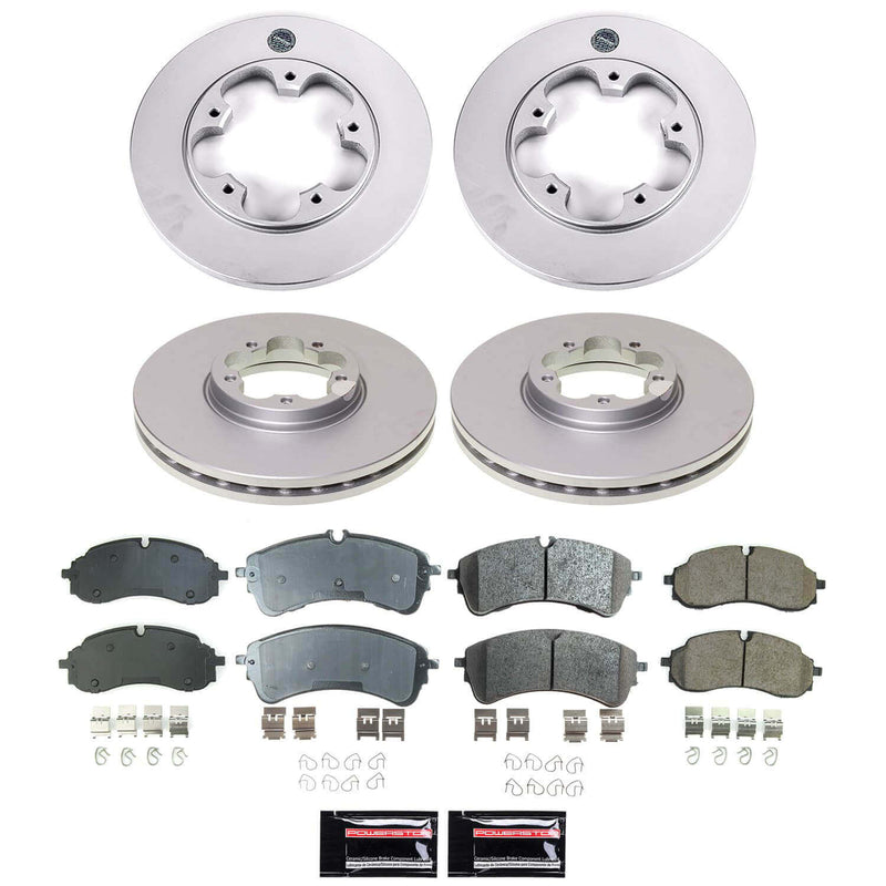 Power Stop CRK9056 - Front And Rear Z17 Evolution Genuine Geomet Coated Pad And Rotor Kit vehicle fitment brake part