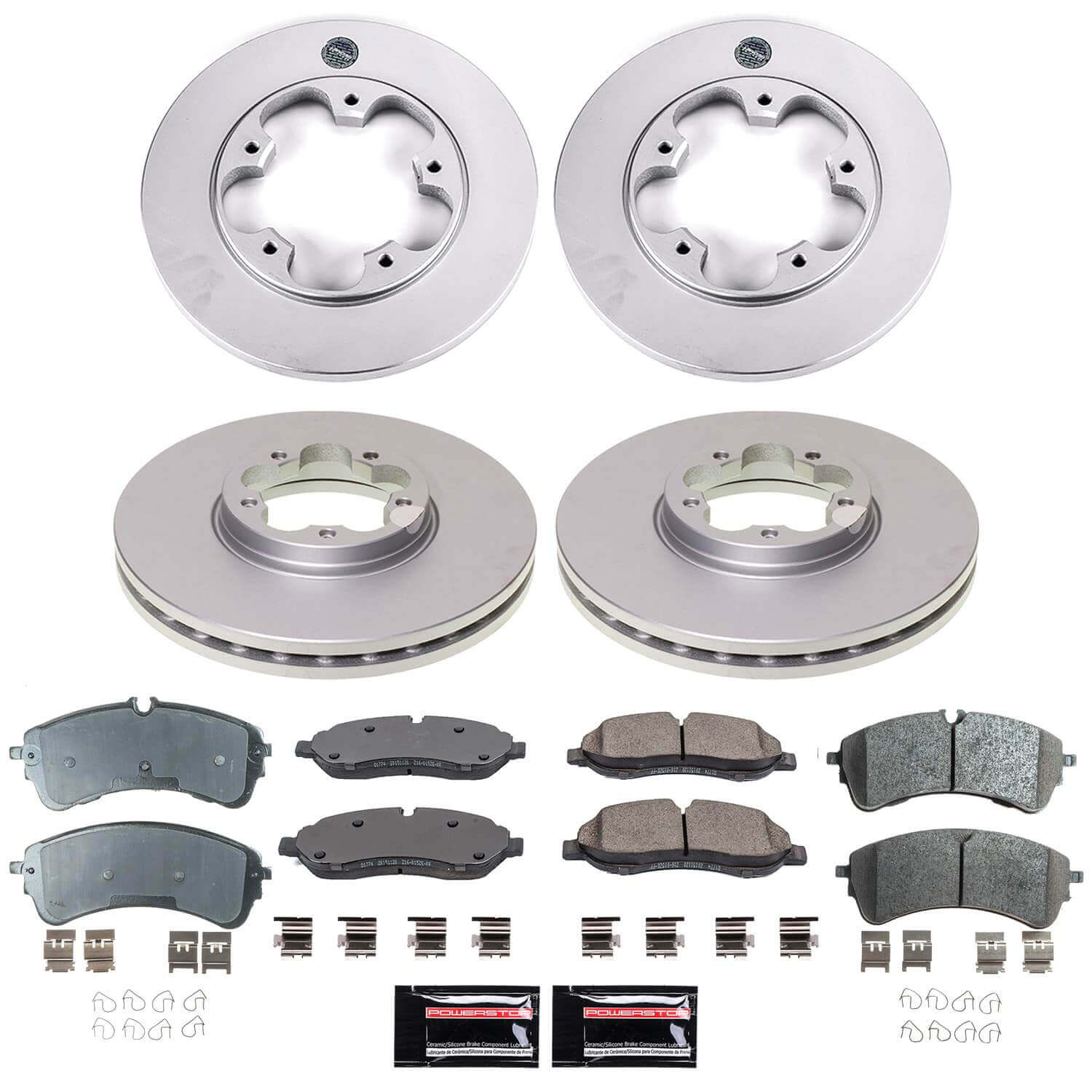 Power Stop CRK9059 - Front And Rear Z17 Evolution Genuine Geomet Coated Pad And Rotor Kit vehicle fitment brake part