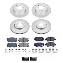 Power Stop CRK9061 - Front And Rear Z17 Evolution Pad And Evolution GEOMET Series Rotor Kit vehicle fitment brake part