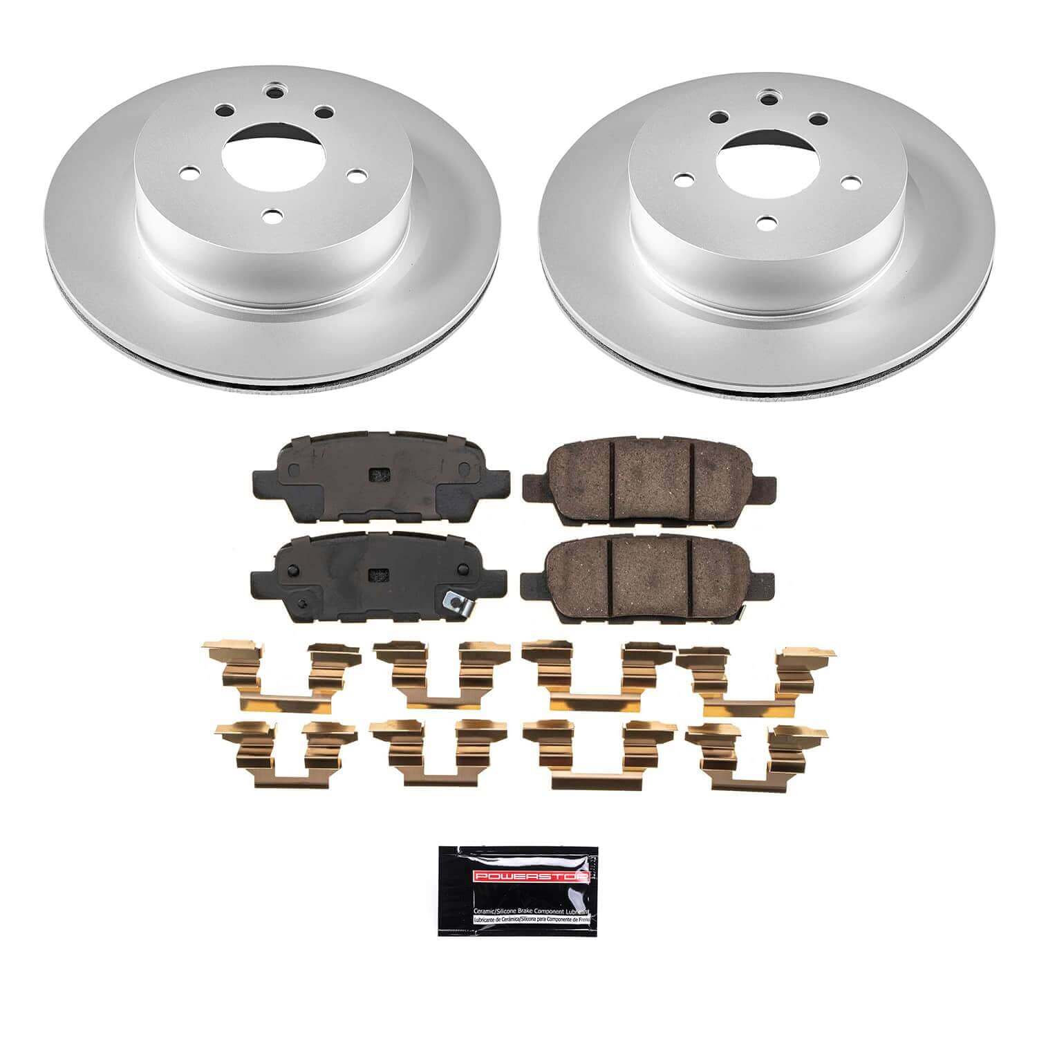 Power Stop CRK9064 - Rear Z17 Evolution Pad And Evolution GEOMET Series Rotor Kit vehicle fitment brake part