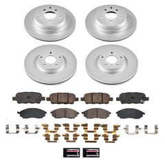 Power Stop CRK9065 - Front And Rear Z17 Evolution Pad And Evolution GEOMET Series Rotor Kit vehicle fitment brake part