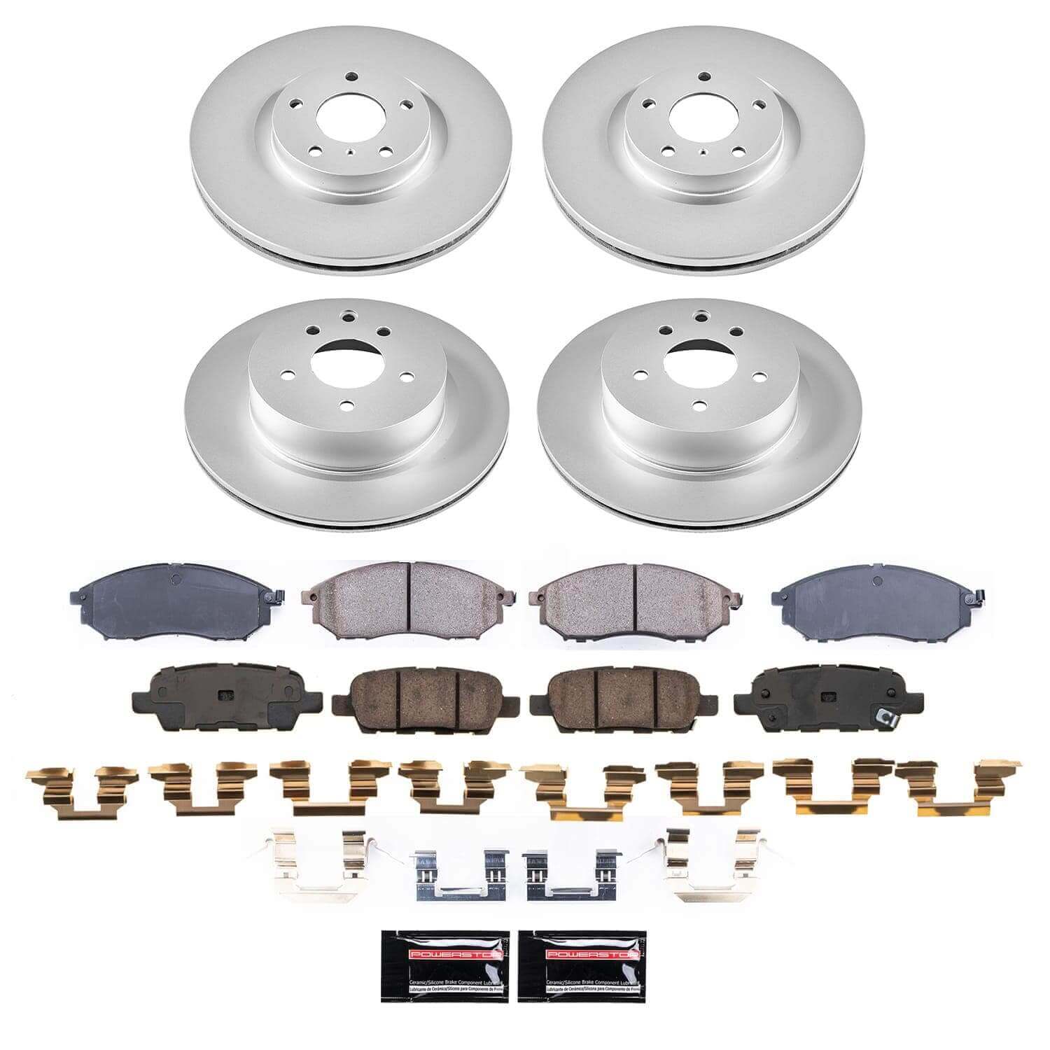Power Stop CRK9075 - Front Z17 Evolution Genuine Geomet Coated Pad And Rotor Kit vehicle fitment brake part