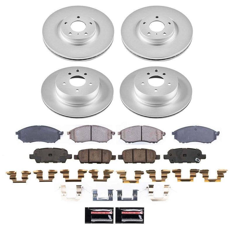 Power Stop CRK9075 - Front Z17 Evolution Genuine Geomet Coated Pad And Rotor Kit vehicle fitment brake part