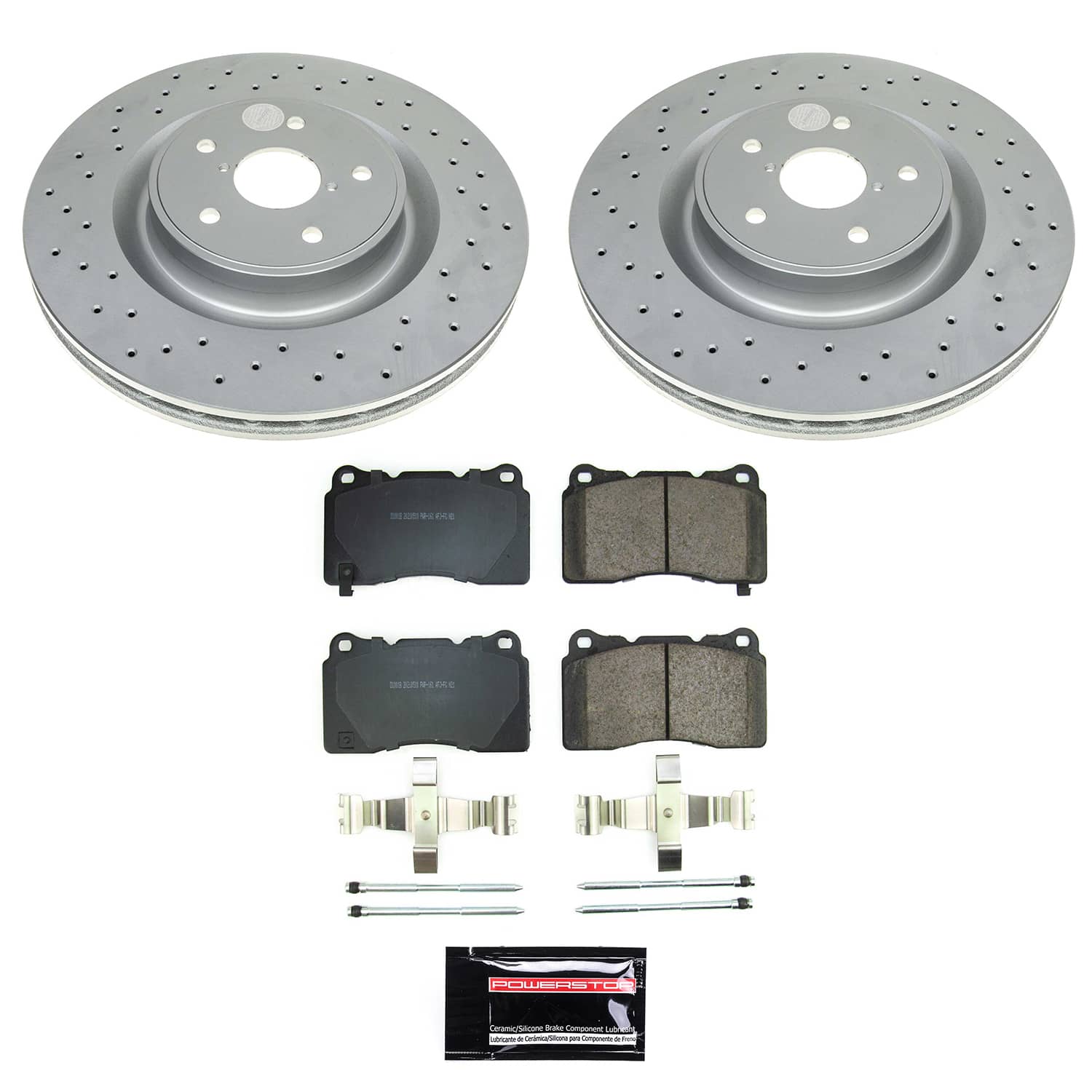 Power Stop CRK9080 - Front Z17 Evolution Pad And Evolution GEOMET Series Rotor Kit vehicle fitment brake part