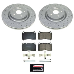 Power Stop CRK9080 - Front Z17 Evolution Pad And Evolution GEOMET Series Rotor Kit vehicle fitment brake part