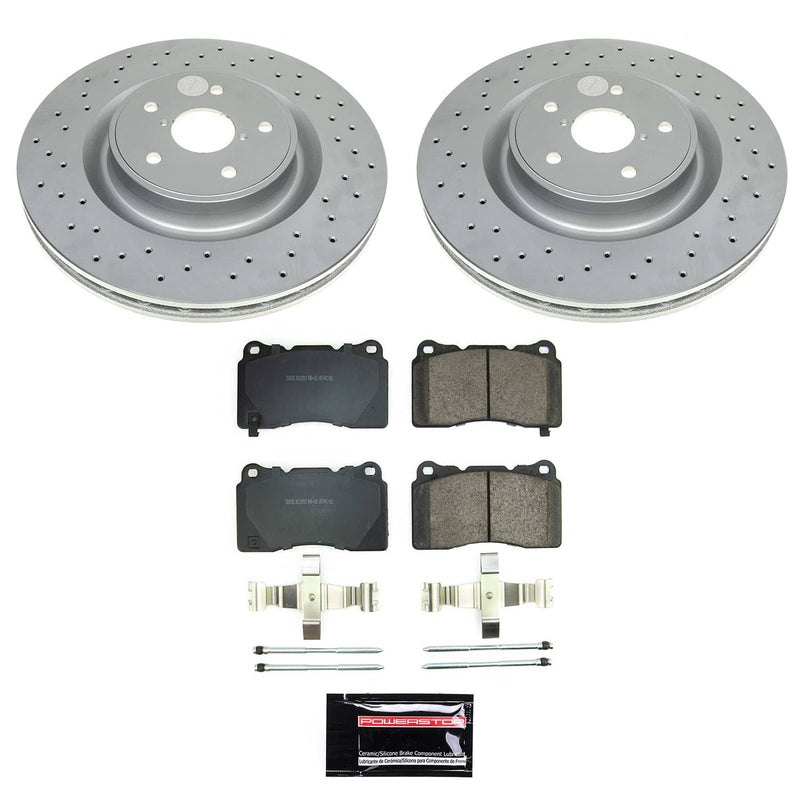 Power Stop CRK9080 - Front Z17 Evolution Pad And Evolution GEOMET Series Rotor Kit vehicle fitment brake part