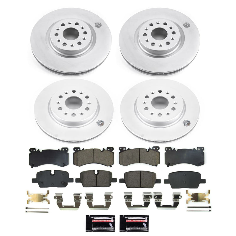 Power Stop CRK9092 - Front And Rear Z17 Evolution Genuine Geomet Coated Pad And Rotor Kit vehicle fitment brake part