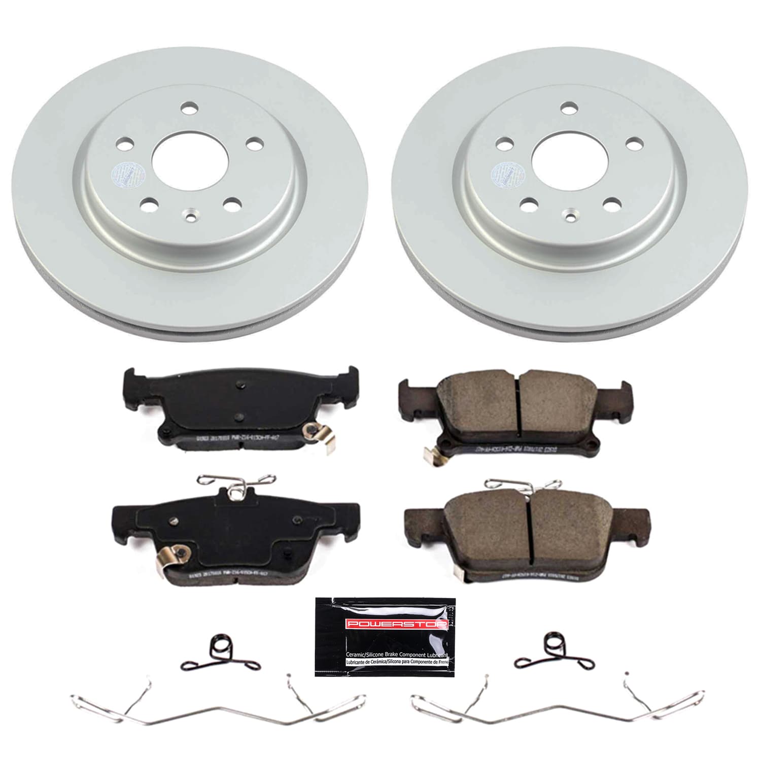 Power Stop CRK9104 - Rear Z17 Evolution Genuine Geomet Coated Pad And Rotor Kit vehicle fitment brake part