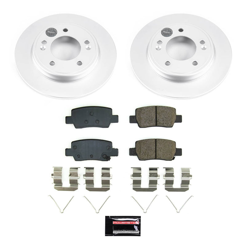 Power Stop CRK9106 - Rear Z17 Evolution Pad And Evolution GEOMET Series Rotor Kit vehicle fitment brake part