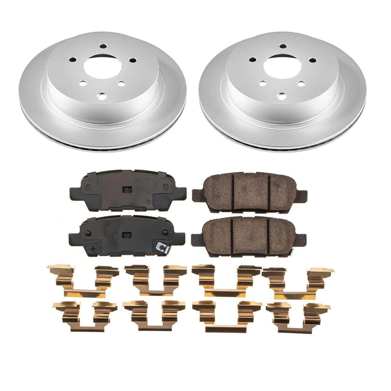 Power Stop CRK9134 - Rear Z17 Evolution Genuine Geomet Coated Pad And Rotor Kit vehicle fitment brake part