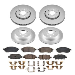 Power Stop CRK9135 - Front And Rear Z17 Evolution Genuine Geomet Coated Pad And Rotor Kit vehicle fitment brake part